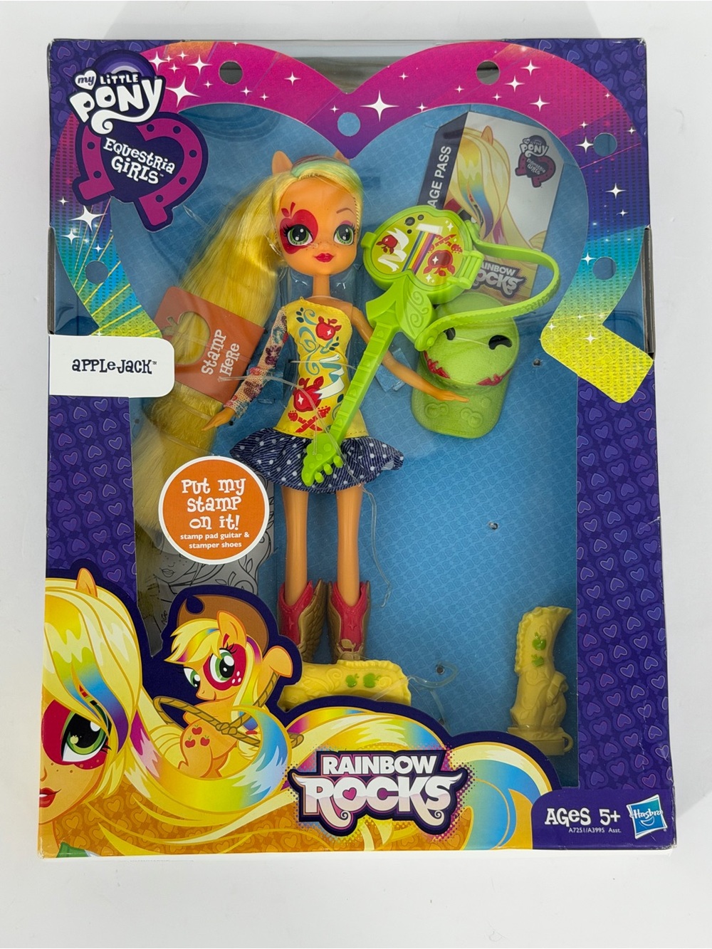 Applejack My Little Pony Equestria Girls 2012 9” inch MLP Doll Figure Toy New